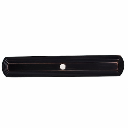 Gliderite Hardware 6 in. Oil Rubbed Bronze Narrow Rounded Cabinet Backplate - 1079-ORB, 10PK 1079-ORB-10